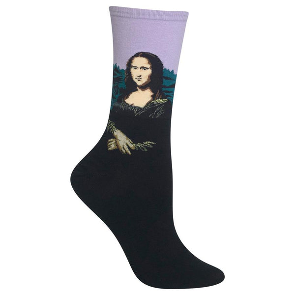 Women's Monalisa Da Vinci Crew Sock -Lavender*