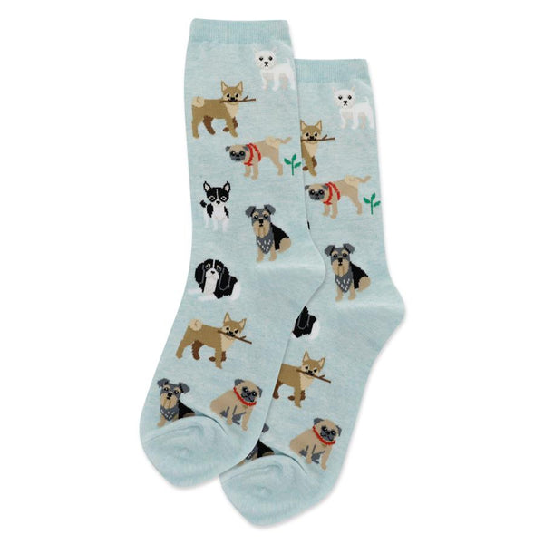Women's Dogs of the World Sock -Mint*