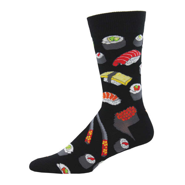 Men's Sushi Crew Sock -Black