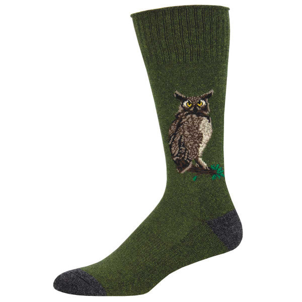 Men's Outlands Wise Guy Sock -Green -Recycled