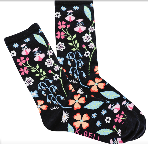 Women's Floral Crew Socks ^