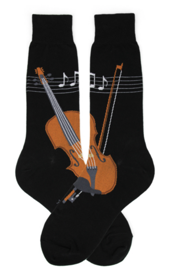 Men's Musical Strings Crew Socks