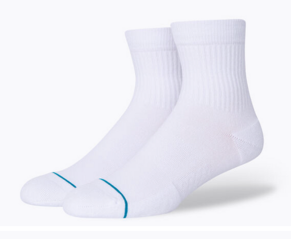 Men's Stance Icon Quarter Sock White Large