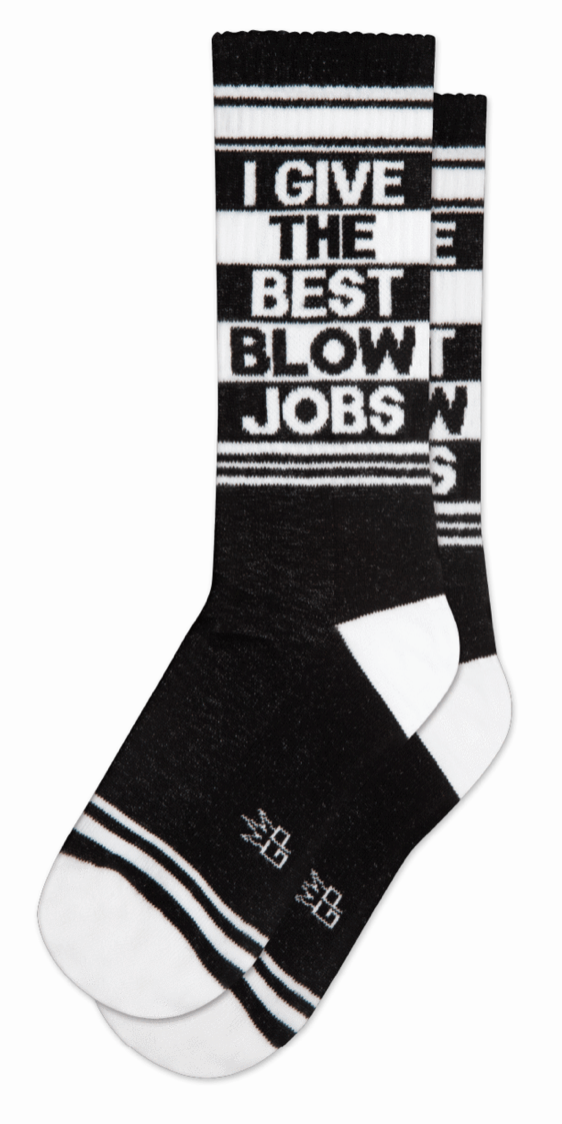 I Give the Best Blow Jobs Crew Sock