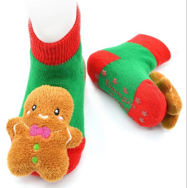 Gingerbread Boogie Toes Rattle Socks 1-2Y