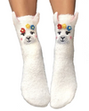 Fuzzy Llama Crew Sock