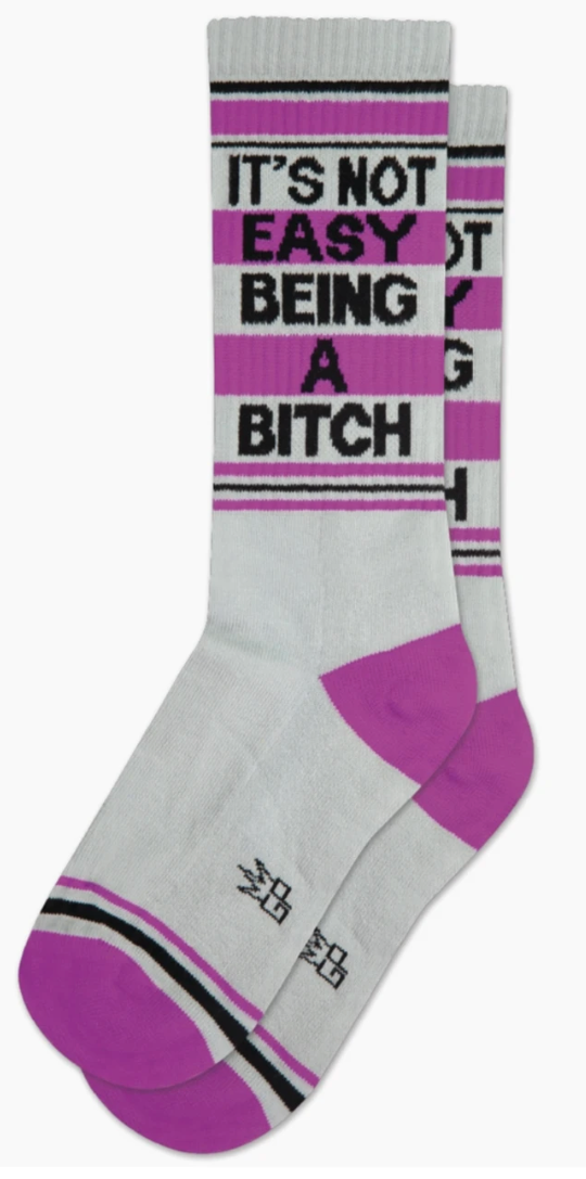 It's Not Easy Being A Bitch Crew Sock ^
