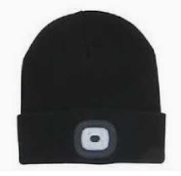 Rechargeable LED Beanie -Black