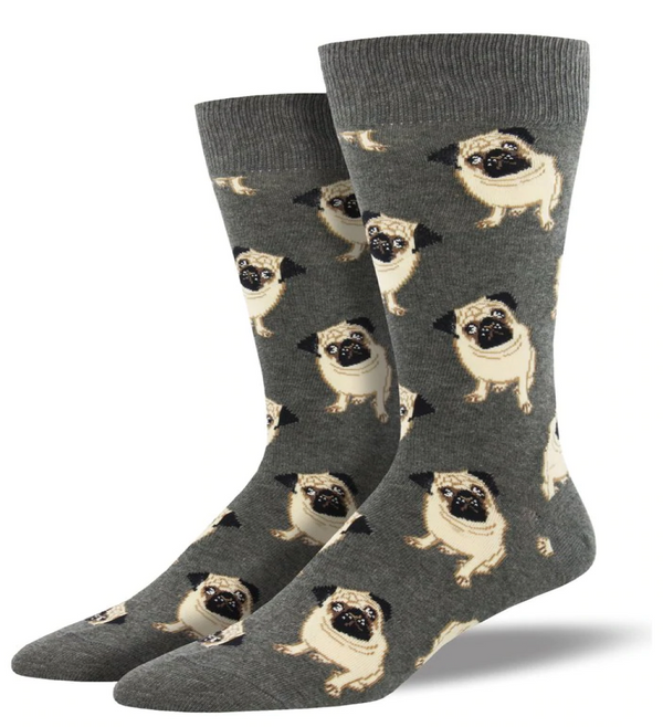 Men's Pugs -Gray Heather -King Size R