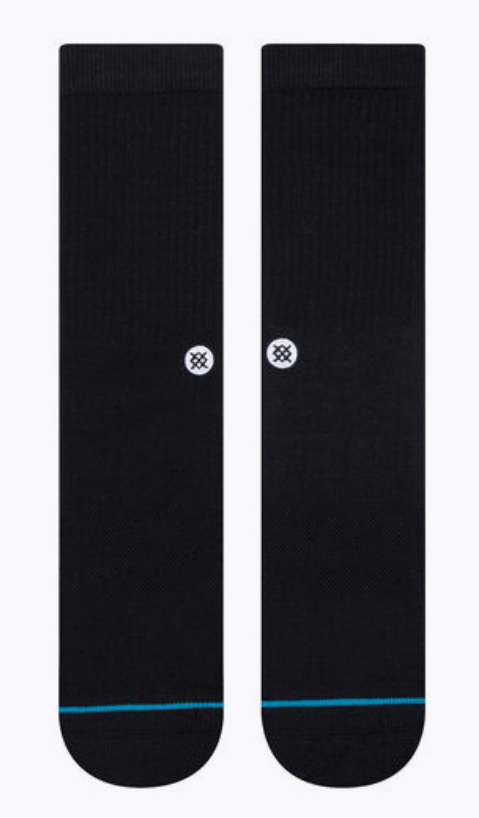Men's Stance Icon Crew Socks -Black -Medium