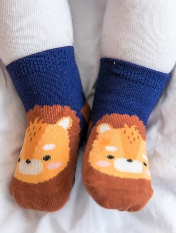 Lion Zoo Socks -0-18 Months