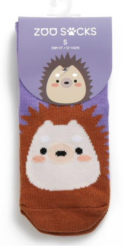 Hedgehog Zoo Socks -0-18 Months