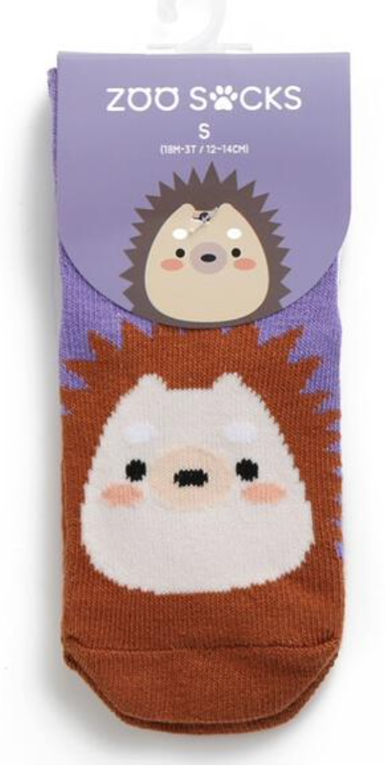 Hedgehog Zoo Socks -18 Months to 3T