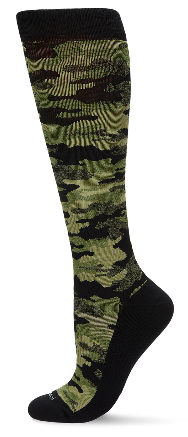 Nylon Compression Socks -Green Camo -Small/Medium