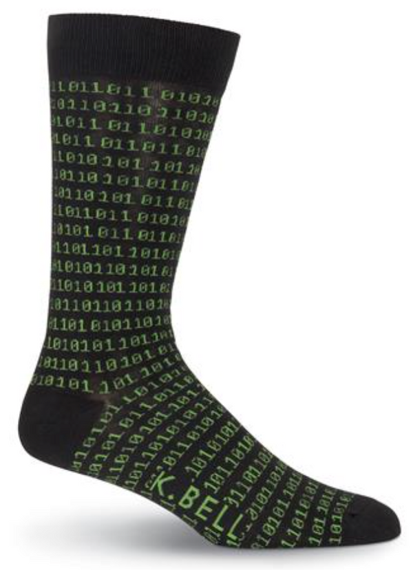 Men's Binary Tech Crew Socks