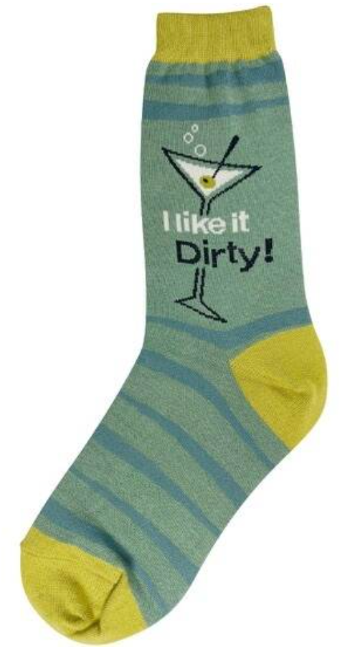 Women's Dirty Martini Crew Socks