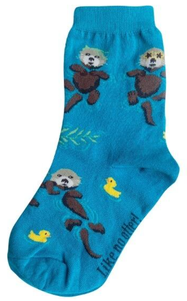 Kids's Otter Crew Sock -Size 10-1 Youth