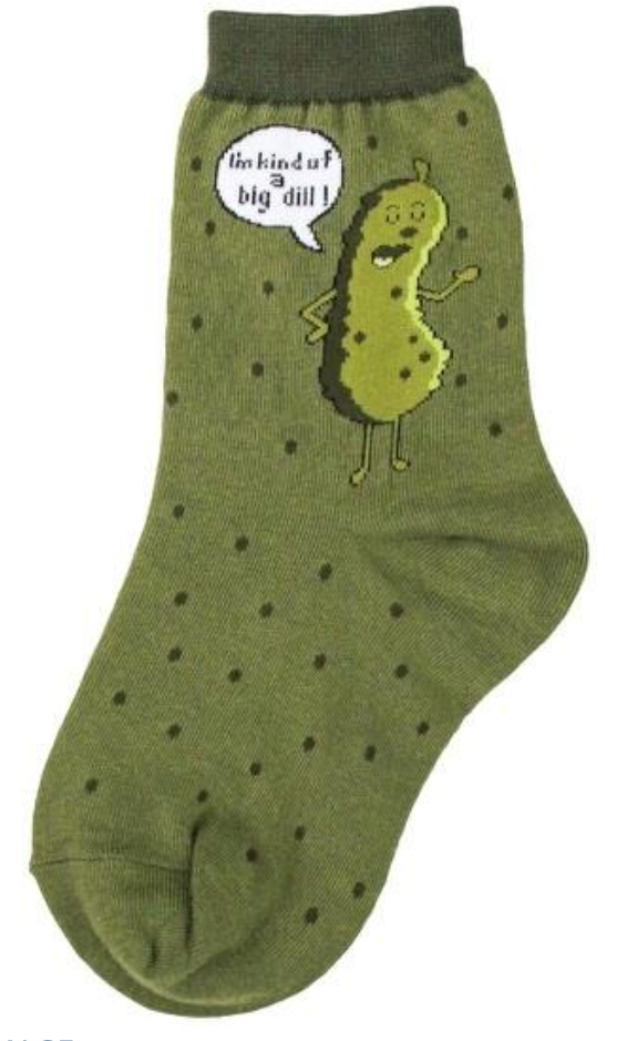 Kids's Big Dill Crew Sock -Size 10-1 Youth