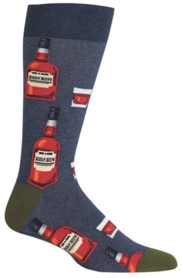 Men's Bourbon Crew Socks -Denim*