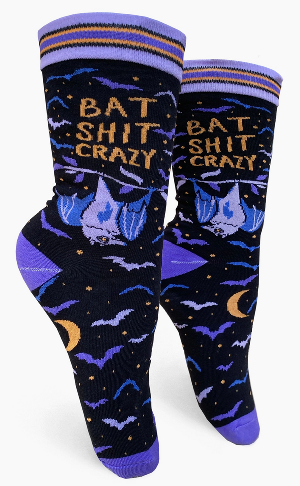 Women's Batshit Crazy Crew Sock