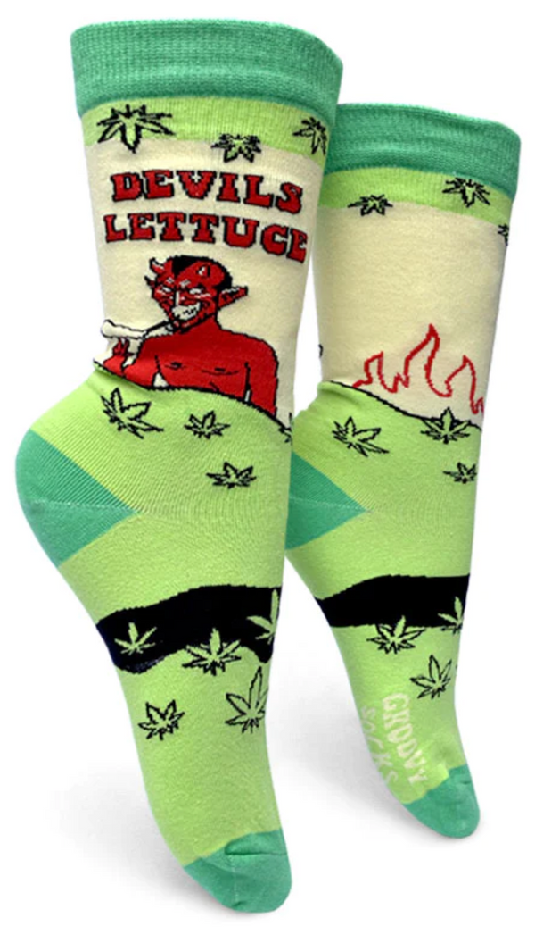 Women's Devils Lettuce Crew Sock