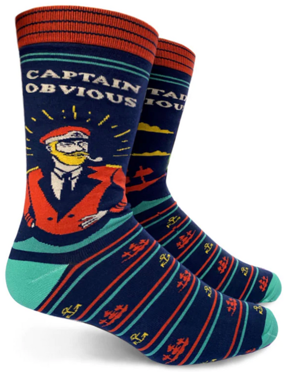 Men's Captain Obvious Crew Sock