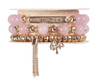 Soul Stacks Bracelets 3 Piece Set -Rose Quartz