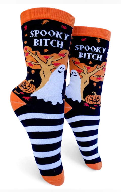 Women's Spooky Bitch Crew Sock
