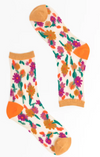 Sock Candy Ditsy Floral Sheer Crew Sock