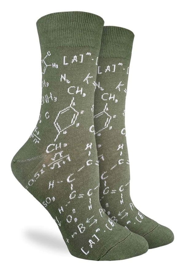 Women's Chemistry Formulas Crew Sock