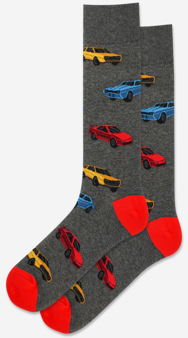 Men's Eighties Car Crew Socks