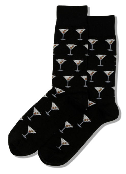 Men's Martini Crew Socks Black