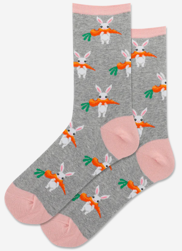 Women's Carrot Bunny Crew Socks