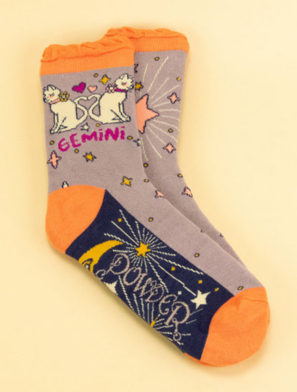 Powder Zodiac Ankle Socks -Gemini