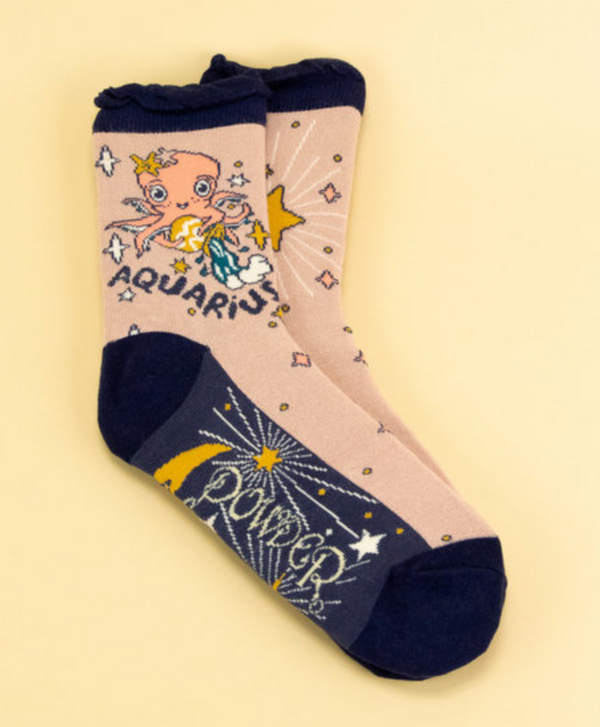 Zodiac Ankle Socks -Aquarius