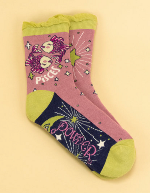 Zodiac Ankle Socks -Pisces