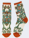 Sock Candy Tree of Life Tapestry Sheer Crew Sock