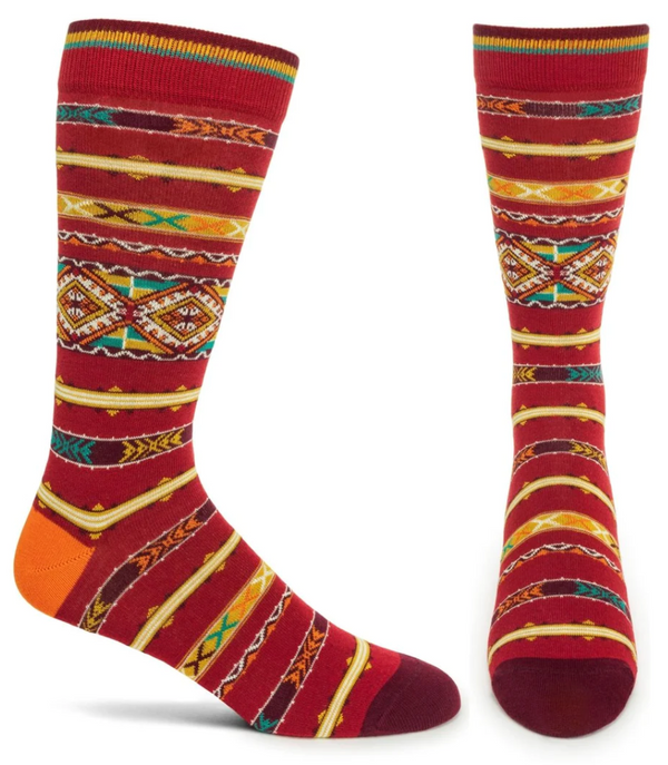 Men's Berbere Sock Crew Sock -Red