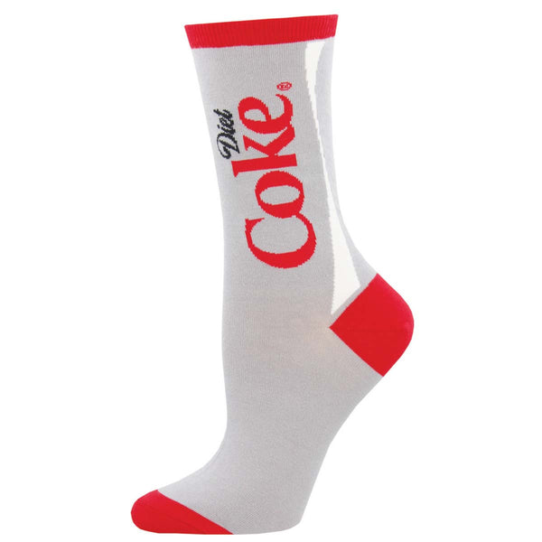 Women's Diet Coke Crew Socks - Gray