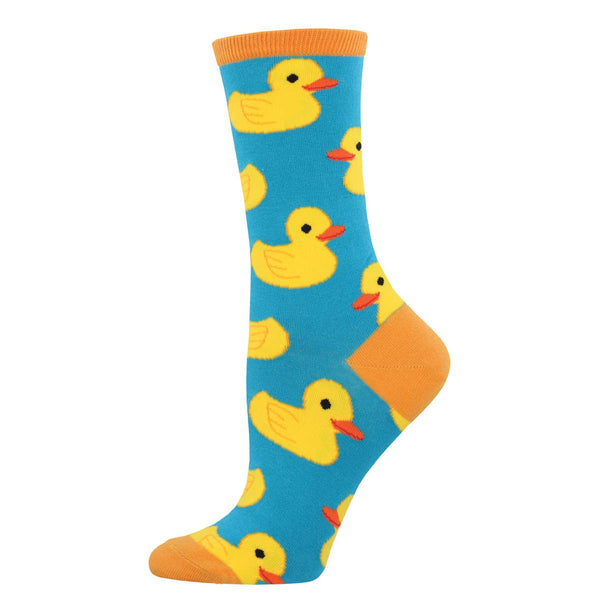 Women's Rubber Ducky Crew Sock