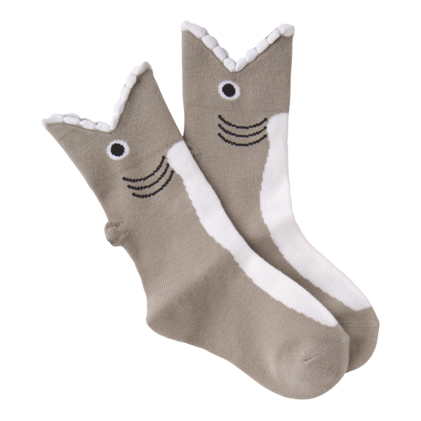 Kid's Wide Mouth Shark Crew Socks ^
